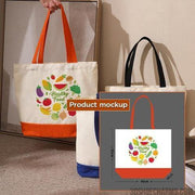 Colorblock Canvas Shoulder Bag – Custom Logo