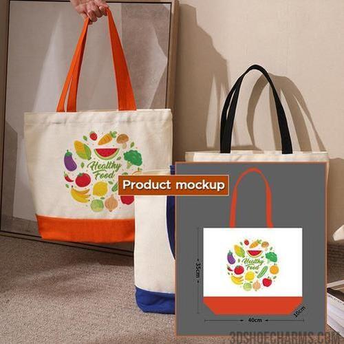 Colorblock Canvas Shoulder Bag – Custom Logo