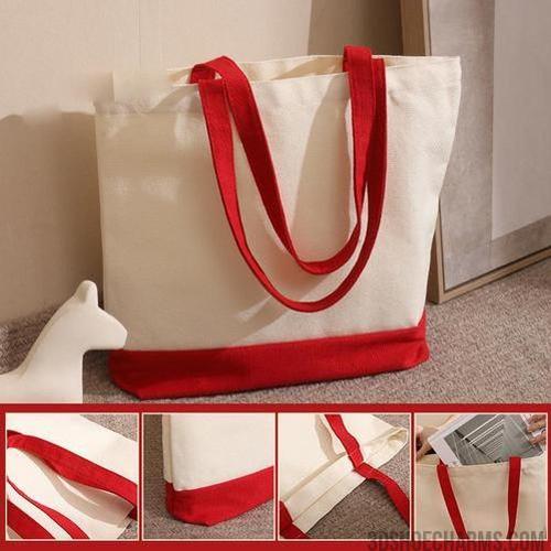 Colorblock Canvas Shoulder Bag – Custom Logo