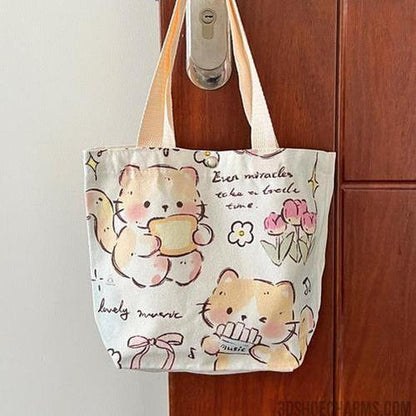 Custom Small Canvas Tote with Logo