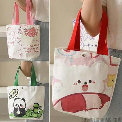 Custom Small Canvas Tote with Logo