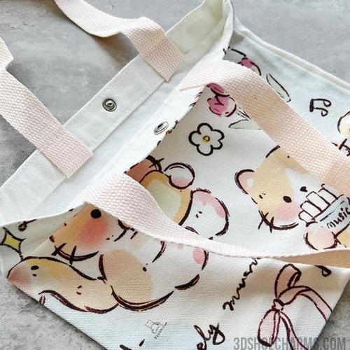 Custom Small Canvas Tote with Logo