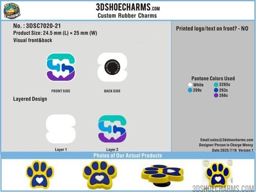 Custom Rubber Clog Charms - 20260610 - 21 -RE
