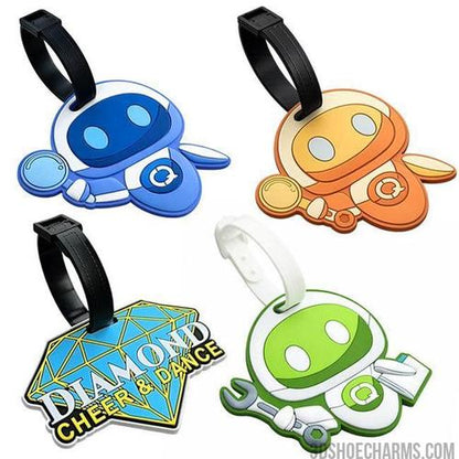 Custom 3D Die-Cut PVC Rubber Luggage Tag – Free Proof & Quote