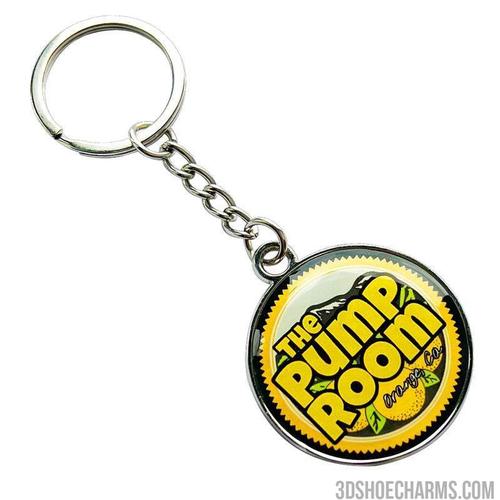 Metal Keychain with Double-Sided Doming
