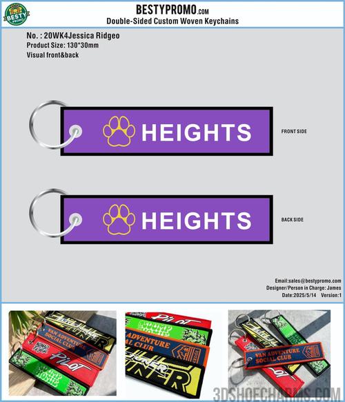 Custom PVC keychains/ Woven KeyChain/Lanyards-20CC4Jessica Ridgeo-RE