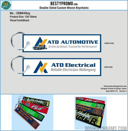 Woven keychains/air freshener/Absorbent Paper Coaster-20KY4Guy 250721