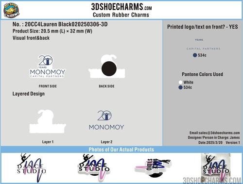 CUSTOM SHOE CHARMS-Make up the difference-3DSC6306