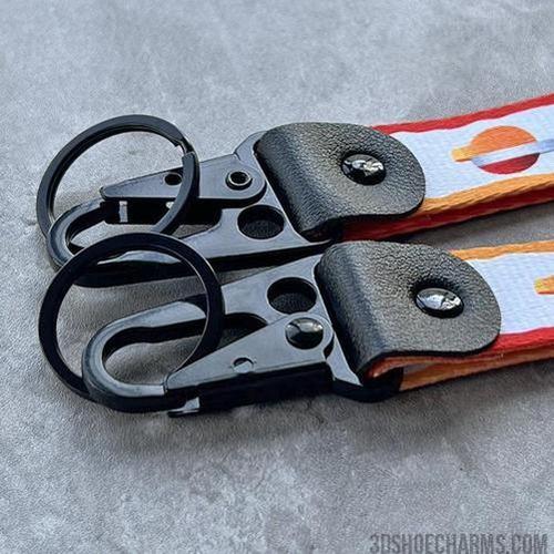 Custom Polyester Strap Keychain with Hook