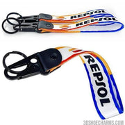 Custom Polyester Strap Keychain with Hook