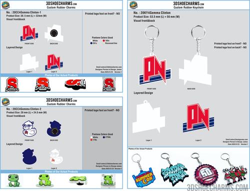 Custom Charms/keychains-20CC4Gemma Clinton250523