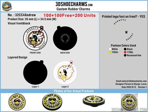 Rubber Shoes Charms 32CC4Andrew 20250813