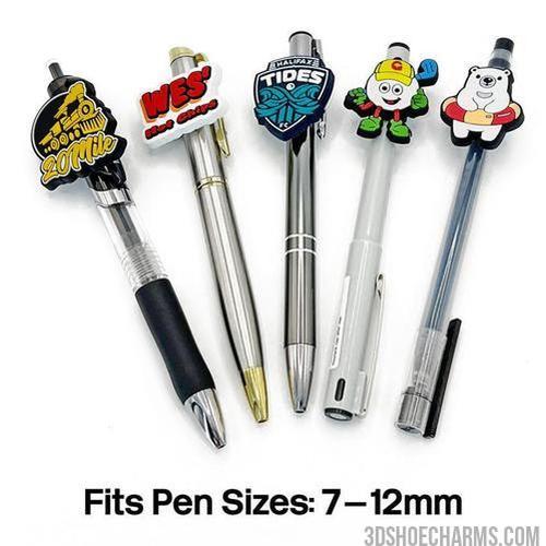 Custom Rubber Pen clip charm