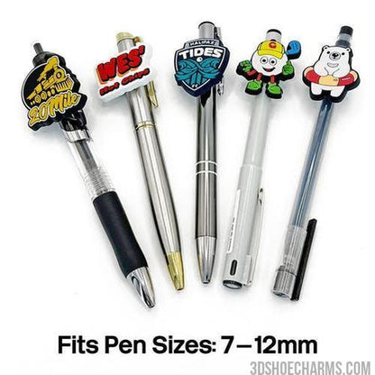 Custom Rubber Pen clip charm