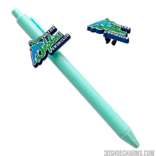 Custom Rubber Pen clip charm