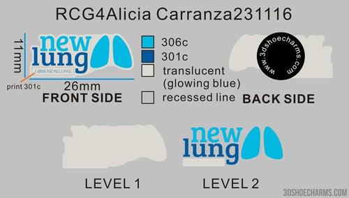Custom rubber clog charm-glowing-18RCG4Alicia Carranza