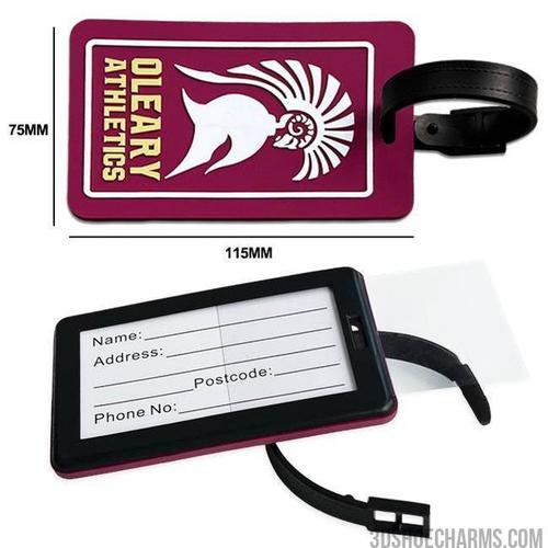 Custom 3D Rubber Luggage Tag – Free Proof & Quote