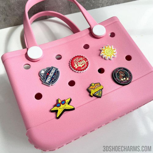 Custom Rubber Bag Charms – Perfect for Totes with Holes