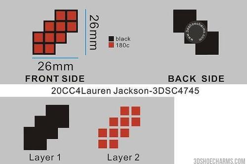 Custom shoe charms-20CC4Lauren Jackson-RE