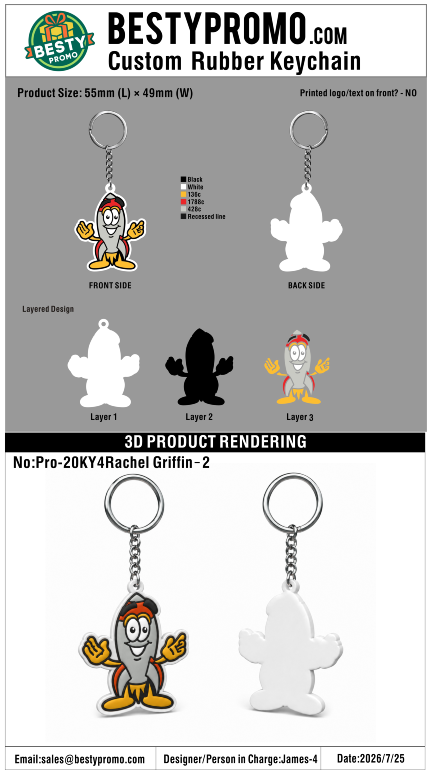 Custom Rubber Clog Charms/Rubber keychains-20260805-20