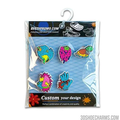 Custom Logo Clog Charms - Set of 5