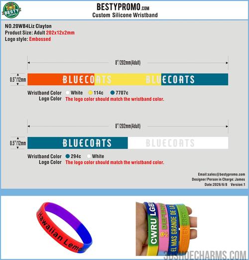 Custom Rubber Clog Charms/Silicone Wristbands - 20260609-20-RE