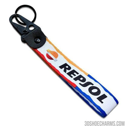 Custom Polyester Strap Keychain with Hook