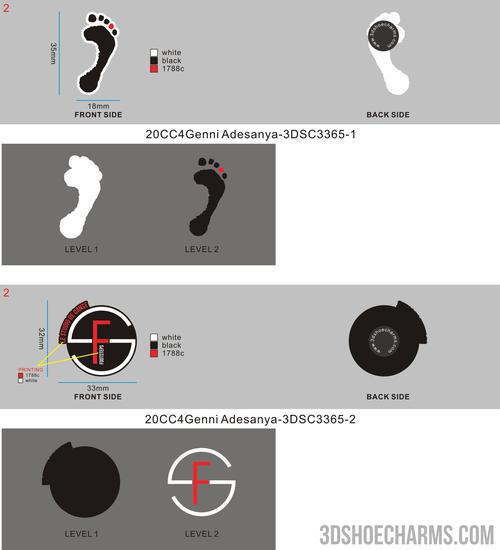 CUSTOM SHOE CHARMS-20CC4Genni Adesanya-Reorder