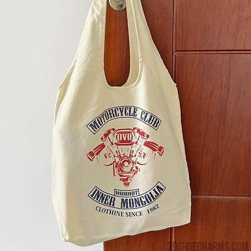 Custom Canvas Shoulder Bag with Logo