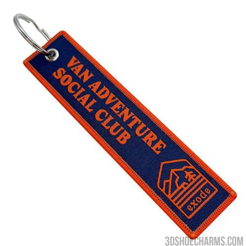 Double-Sided Custom Woven Keychains