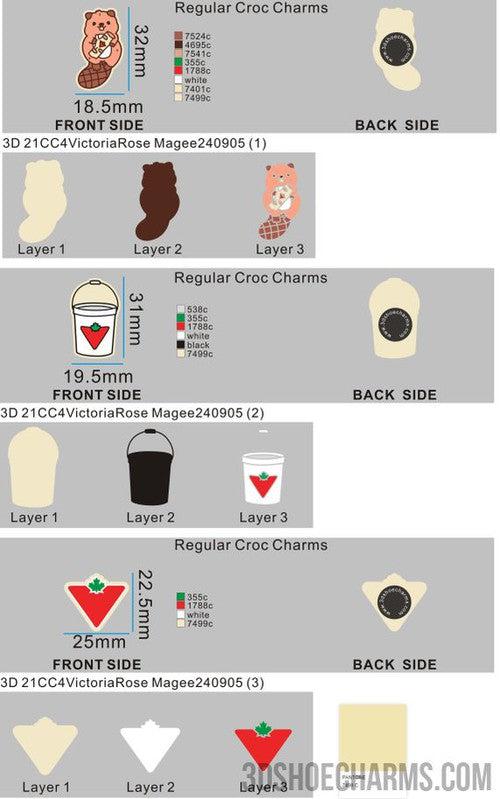 CUSTOM CHARMS  21CC4VictoriaRose Magee