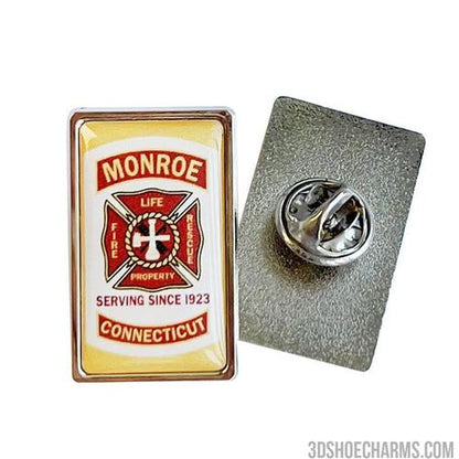 Custom Zinc Alloy Rectangle Badge with Doming