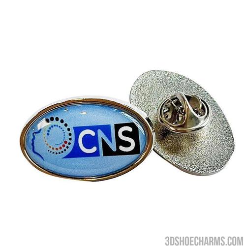 Custom Zinc Alloy Oval Badge with Doming