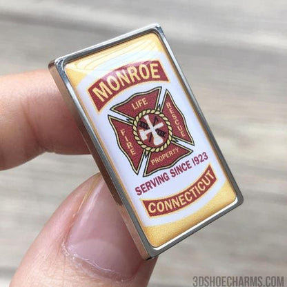 Custom Zinc Alloy Rectangle Badge with Doming