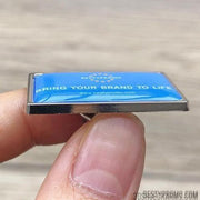 custom zine alloy badge with doming-rectangle-Besty Promo