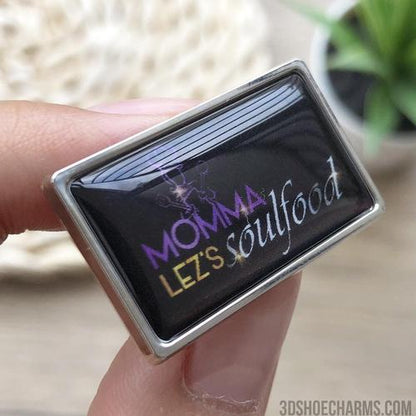 Custom Zinc Alloy Rectangle Badge with Doming