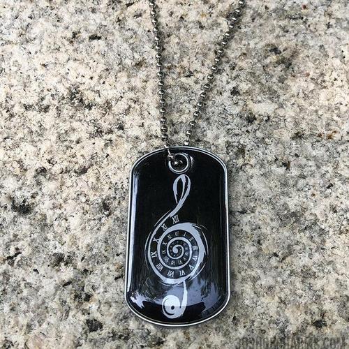 Custom Metal Dog Tag Necklace with Doming
