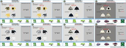 Custom Rubber Clog Charms-Custom Clip Shoe Charms-Glow-in-the-Dark Custom-Glow-in-the-Dark Custom Clip Shoe Charms- 20260414 - 22