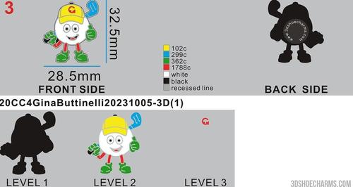 Custom Shoe charms-20CC4Gina Buttinelli-RE