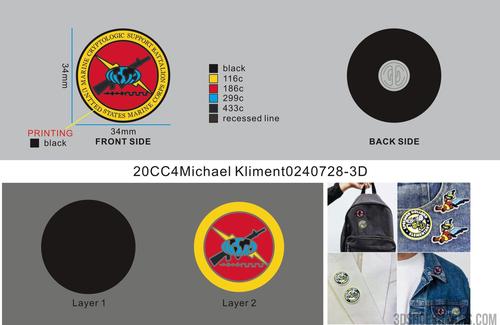 Custom 3D Pins-20pins4Michael Kliment240728