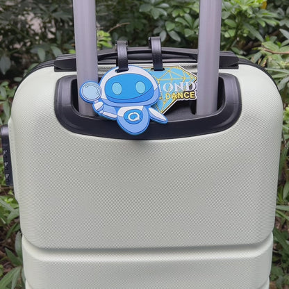 Custom 3D Die-Cut PVC Rubber Luggage Tag – Free Proof & Quote