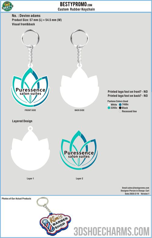 Custom 3D Die Cut Rubber Keychains- pro-25RK4Devinn adams250219