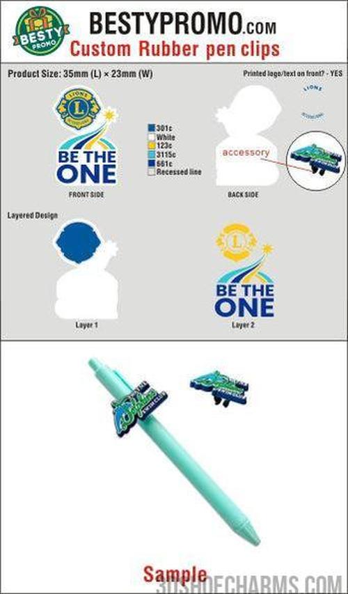 Custom Rubber Pen clip charm-202608020-22-13