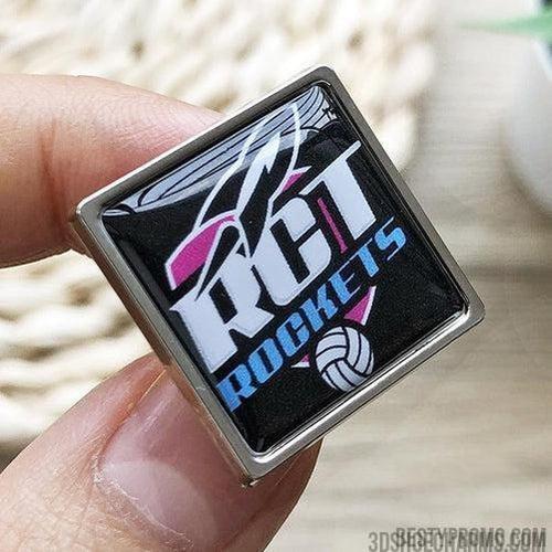 custom zine alloy badge with doming-square-Besty Promo