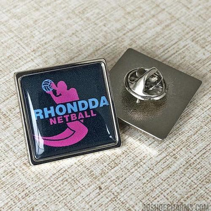 Custom Zinc Alloy Square Badge with Doming