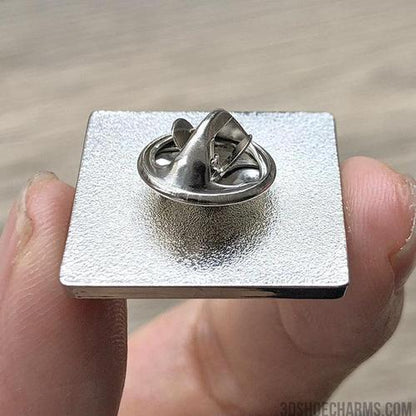 Custom Zinc Alloy Square Badge with Doming