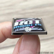 custom zine alloy badge with doming-square-Besty Promo