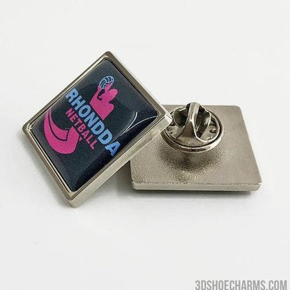 Custom Zinc Alloy Square Badge with Doming
