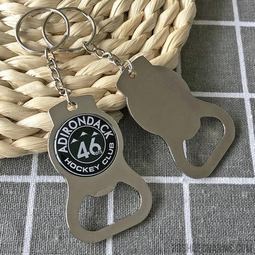 Custom Zinc Alloy Opener Keychains with Domed Logo