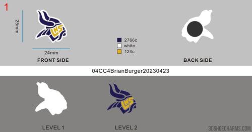 CUSTOM CLOG CHARMS - 04CC4BrianBurger20230423